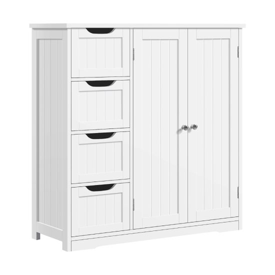 Yaheetech-Wooden-Bathroom-Floor-Cabinet-Side-Storage-Organizer-Cabinet-with-4-Drawers-Double-Doors